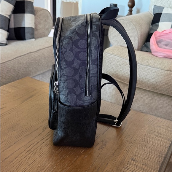 Coach Charcoal/Black Signature Mini Backpack - Picture 4 of 7
